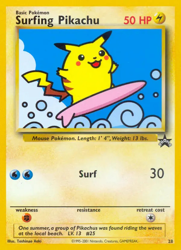 Image of the card Surfing Pikachu