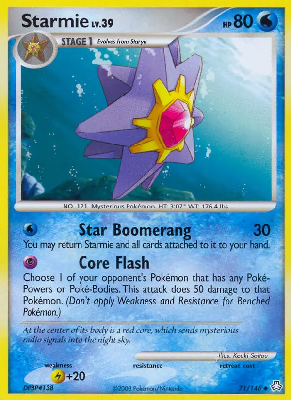 Image of the card Starmie