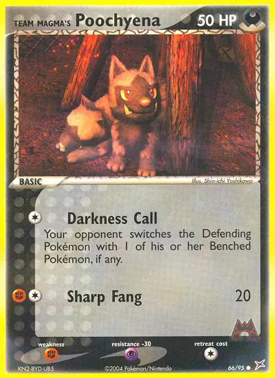 Image of the card Team Magma's Poochyena