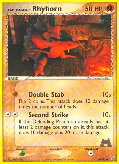 Image of the card Team Magma's Rhyhorn