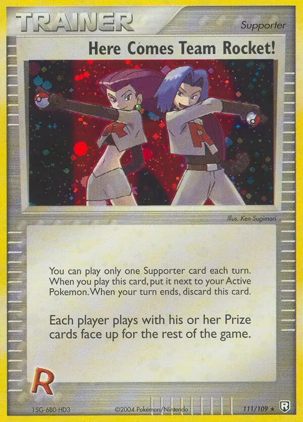 Image of the card Here Comes Team Rocket!