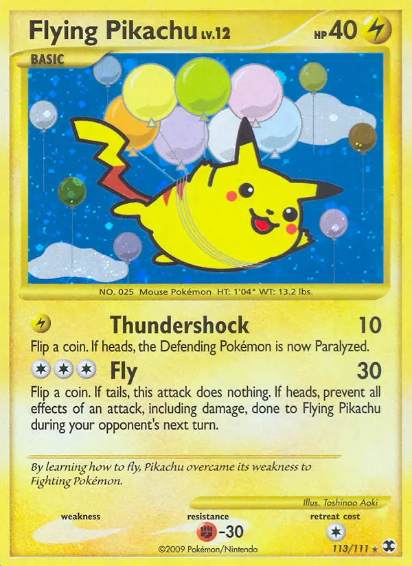 Image of the card Flying Pikachu