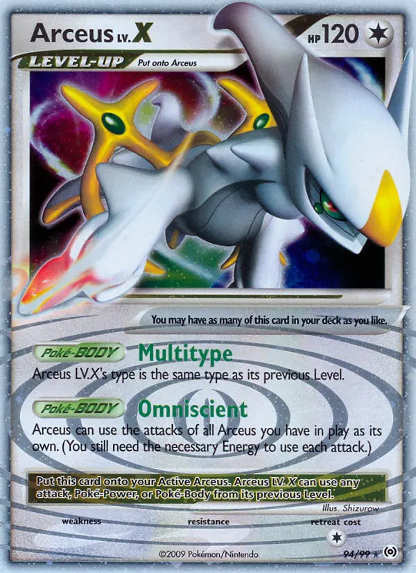 Image of the card Arceus LV. X