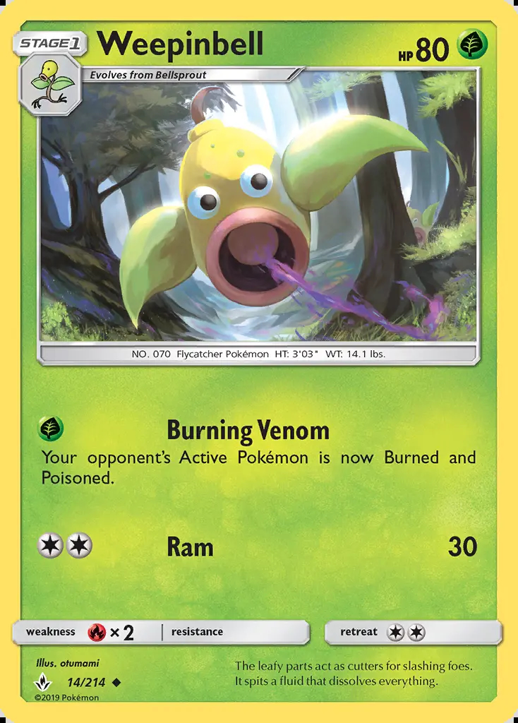 Image of the card Weepinbell