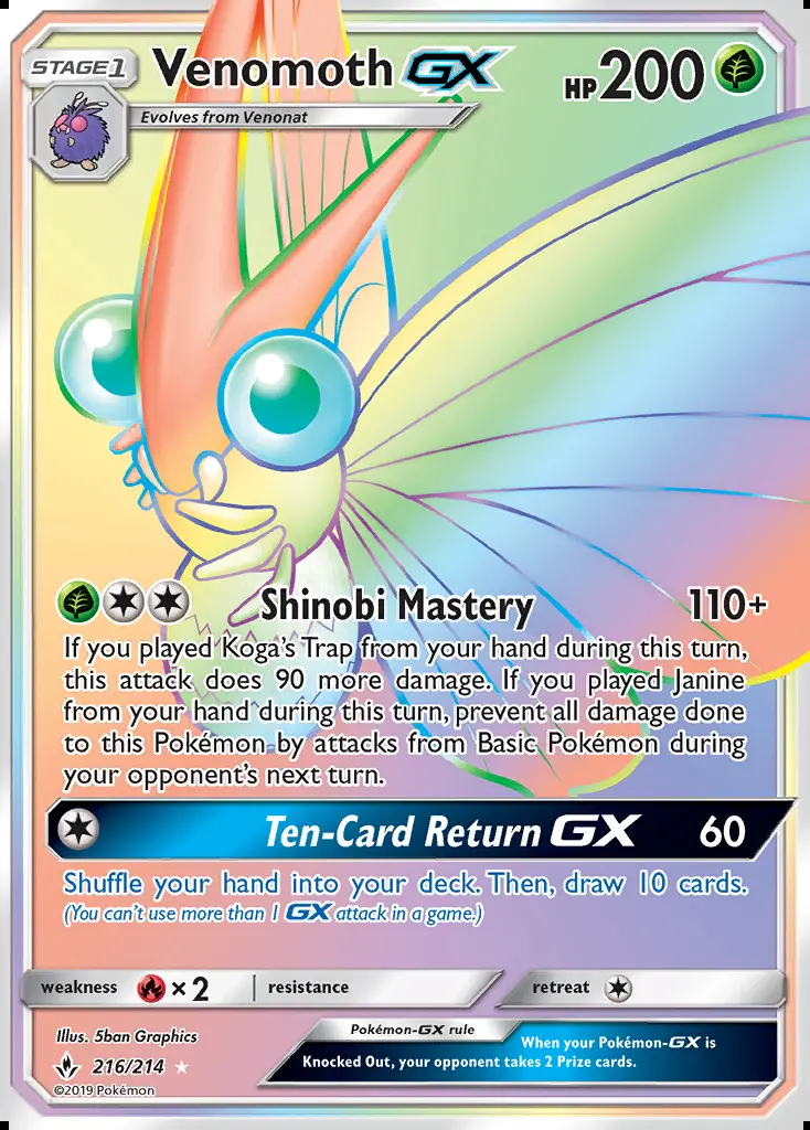 Image of the card Venomoth GX