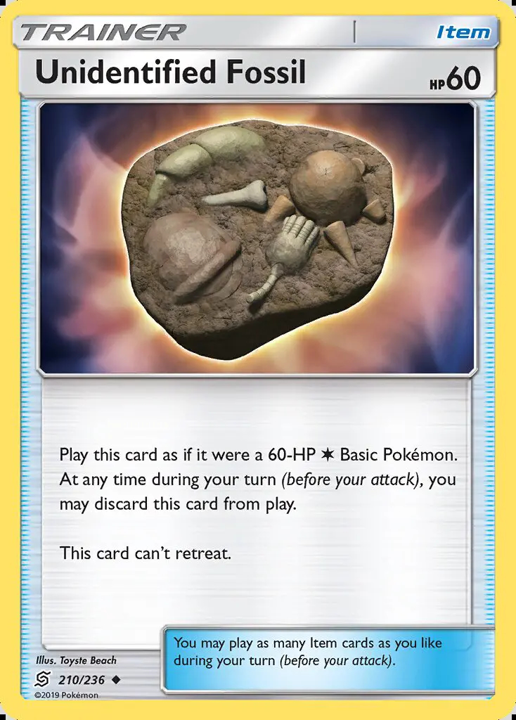 Image of the card Unidentified Fossil