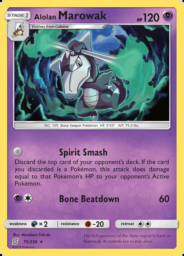 Image of the card Alolan Marowak