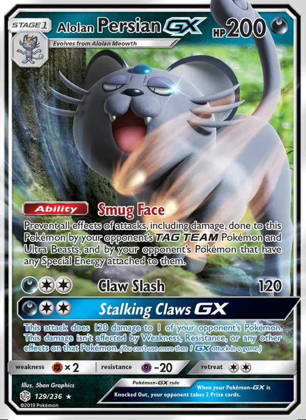Image of the card Alolan Persian GX