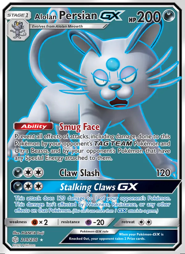 Image of the card Alolan Persian GX