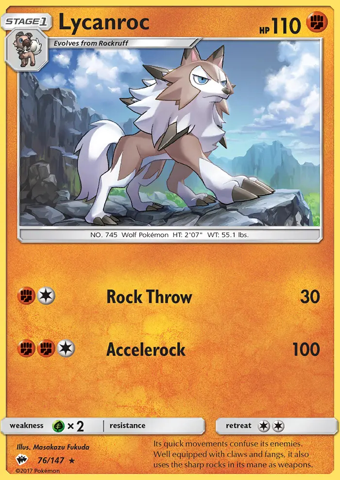 Image of the card Lycanroc