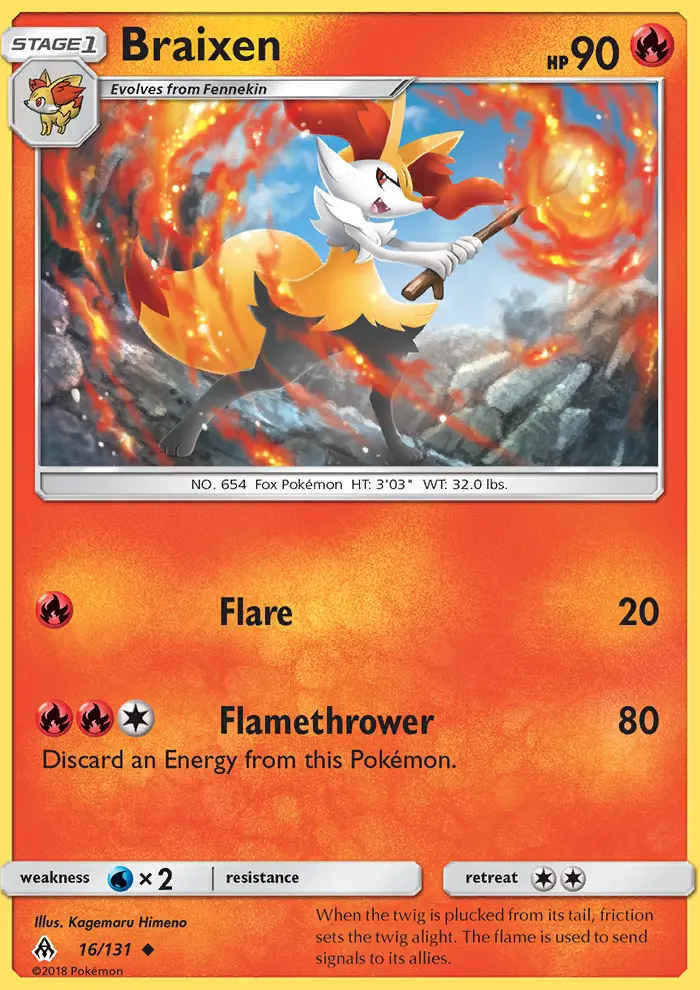 Image of the card Braixen