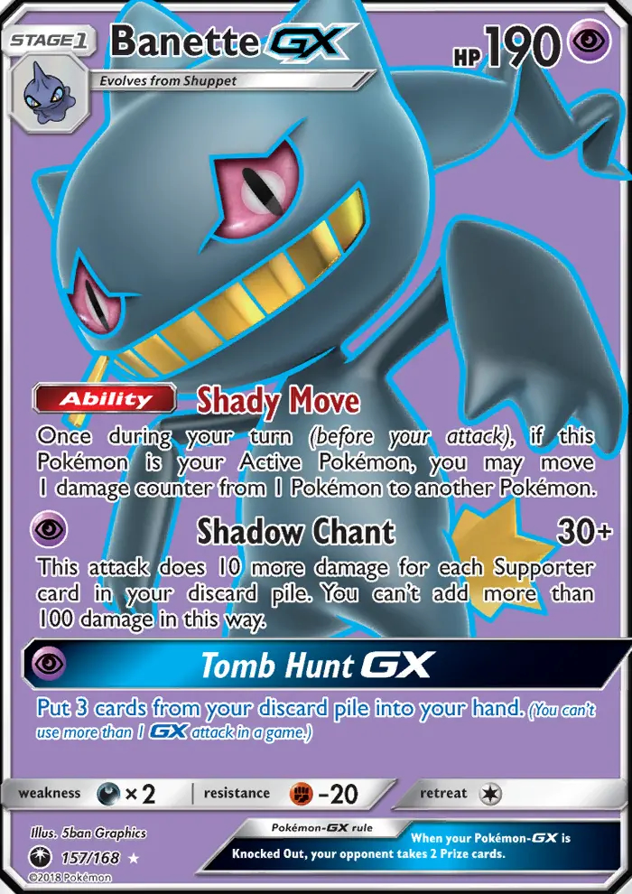 Image of the card Banette GX