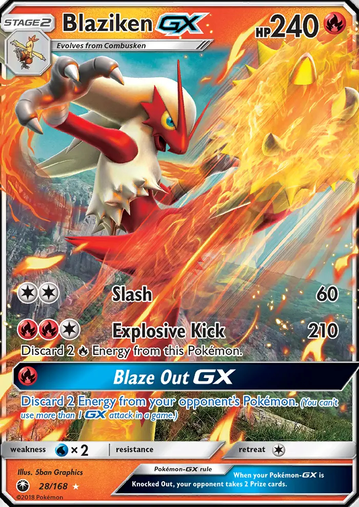 Image of the card Blaziken GX