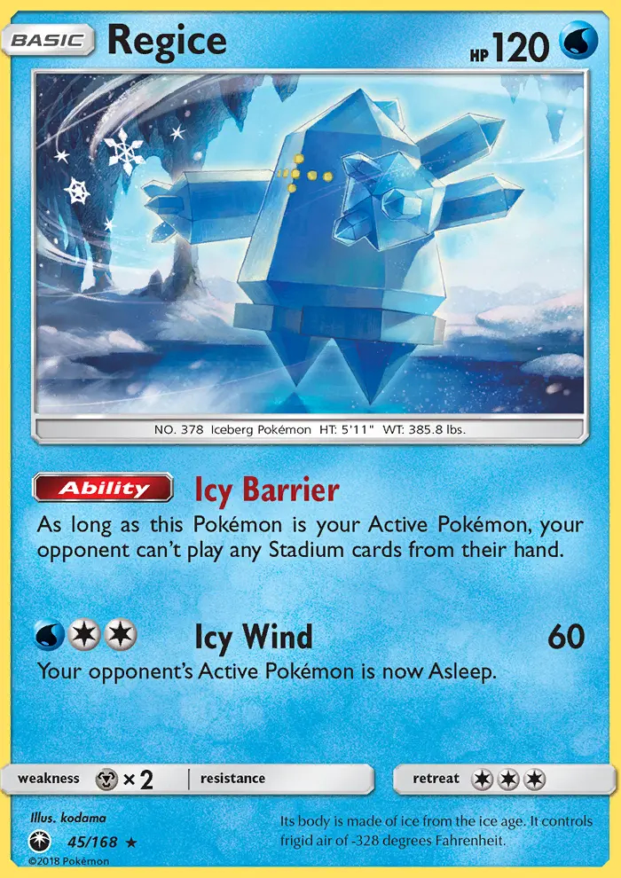 Image of the card Regice