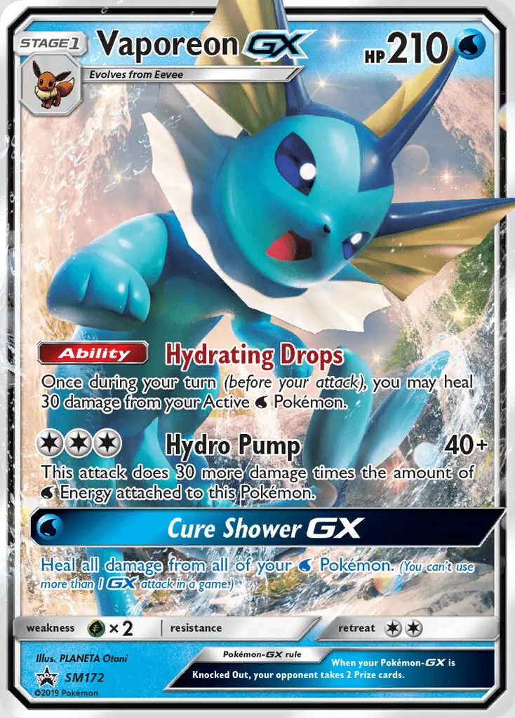 Image of the card Vaporeon GX
