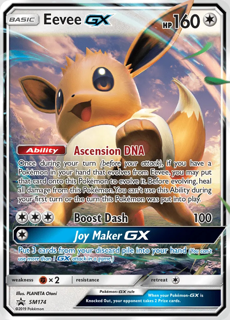 Image of the card Eevee GX