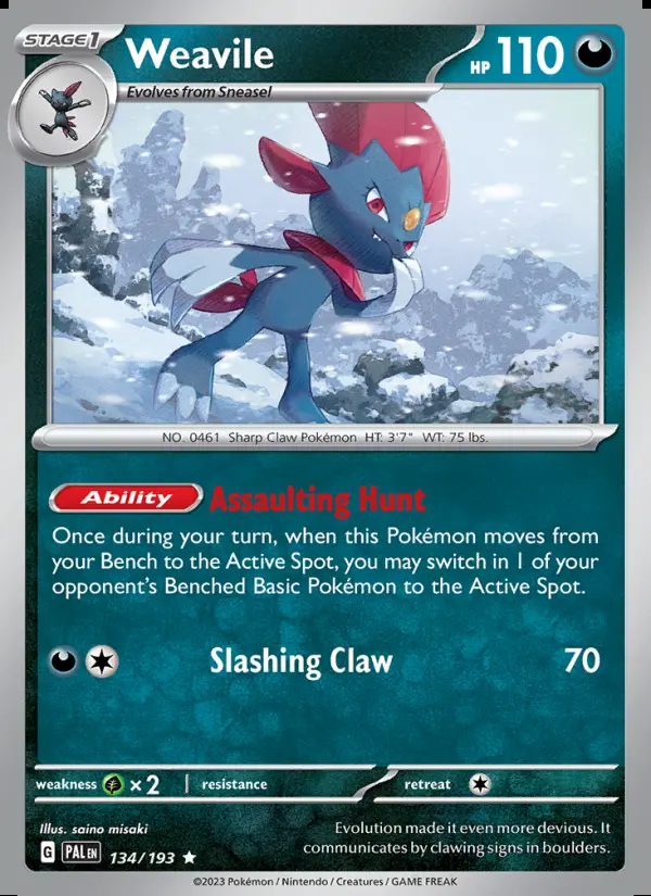 Image of the card Weavile