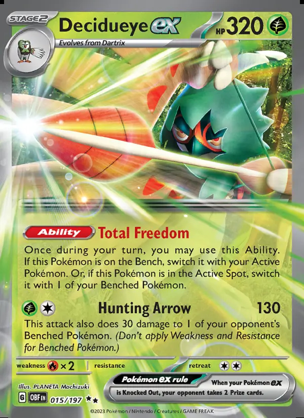 Image of the card Decidueye ex