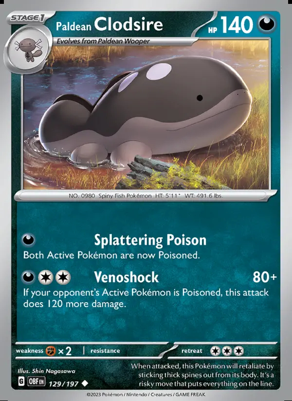 Image of the card Paldean Clodsire