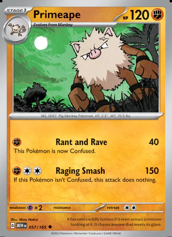 Image of the card Primeape