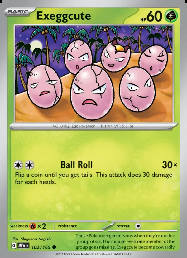 Image of the card Exeggcute