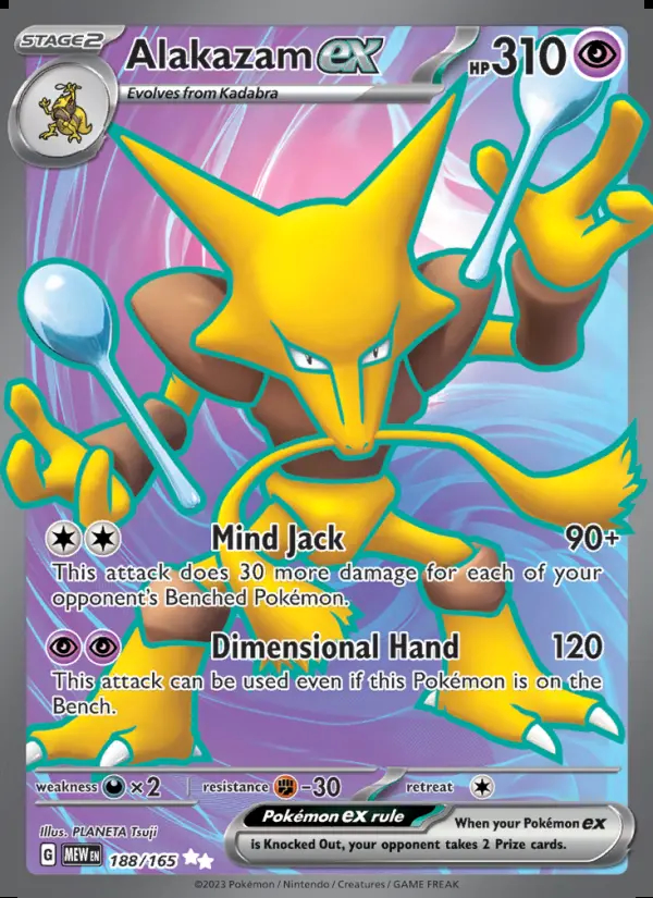 Image of the card Alakazam ex