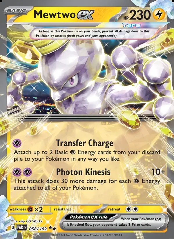 Image of the card Mewtwo ex