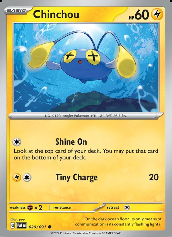 Image of the card Chinchou