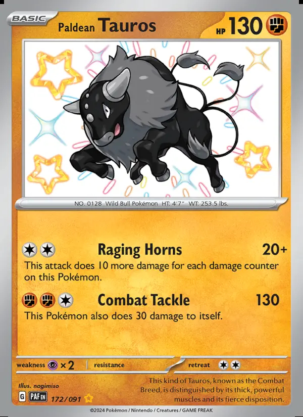 Image of the card Paldean Tauros