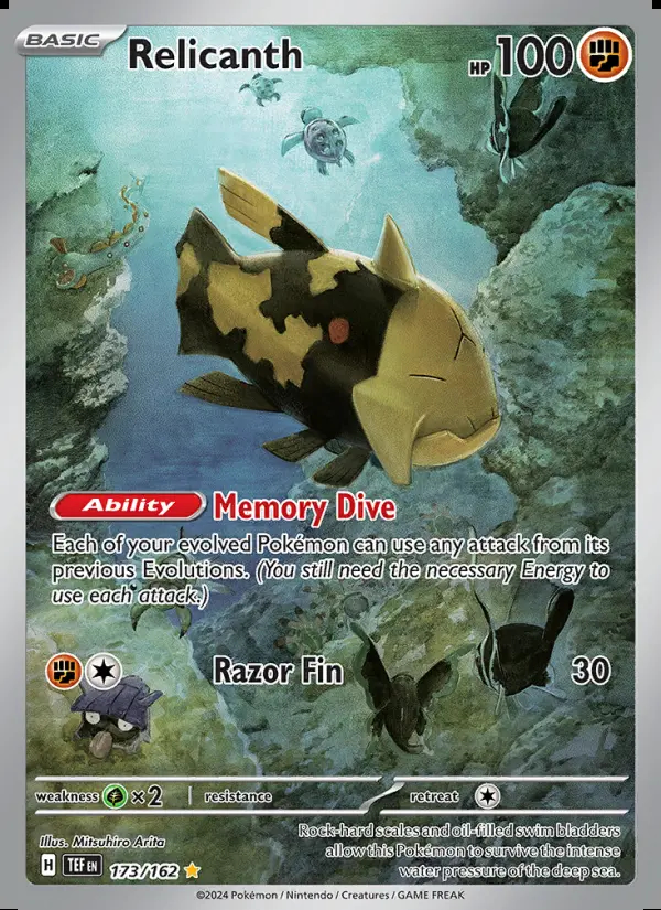 Image of the card Relicanth