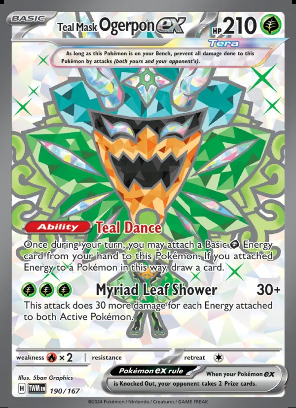 Image of the card Teal Mask Ogerpon ex