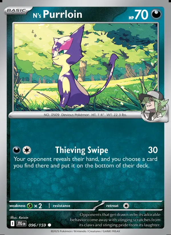 Image of the card N's Purrloin