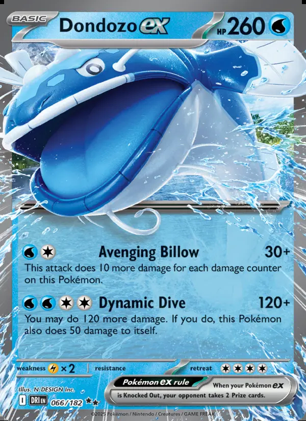 Image of the card Dondozo ex