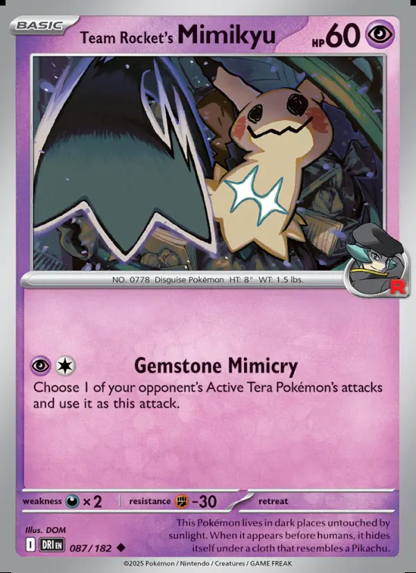 Image of the card Team Rocket's Mimikyu