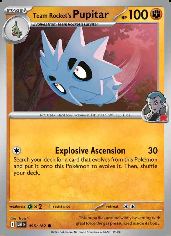 Image of the card Team Rocket's Pupitar