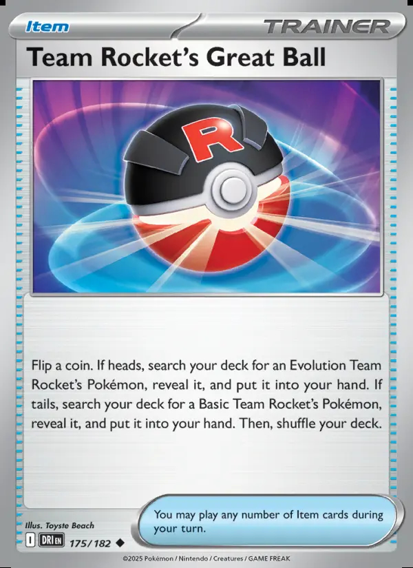 Image of the card Team Rocket's Great Ball