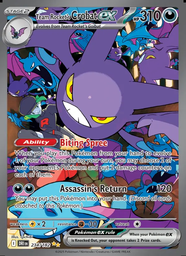 Image of the card Team Rocket's Crobat ex
