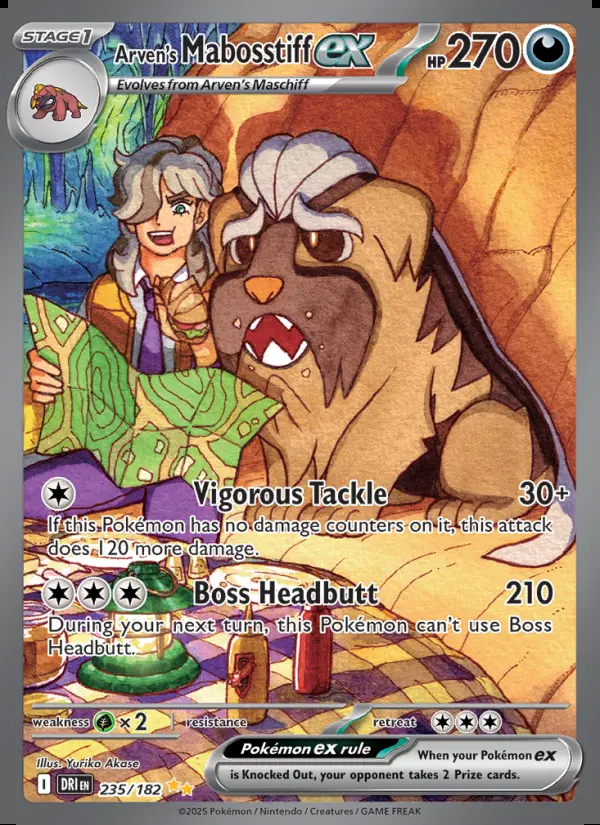 Image of the card Arven's Mabosstiff ex