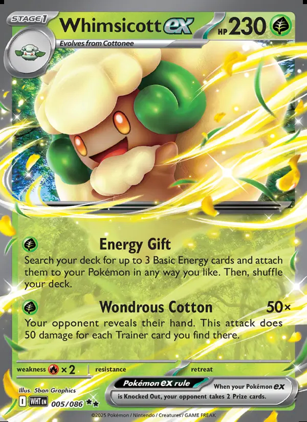Image of the card Whimsicott ex