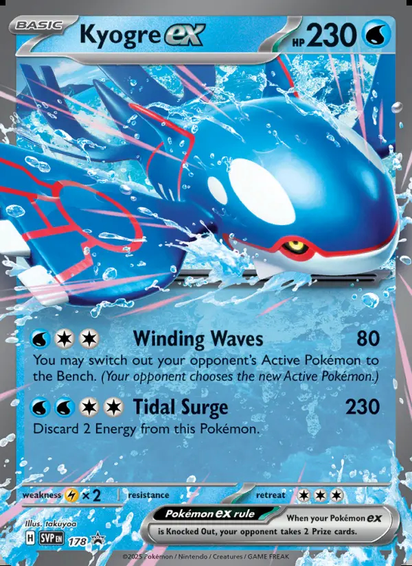 Image of the card Kyogre ex