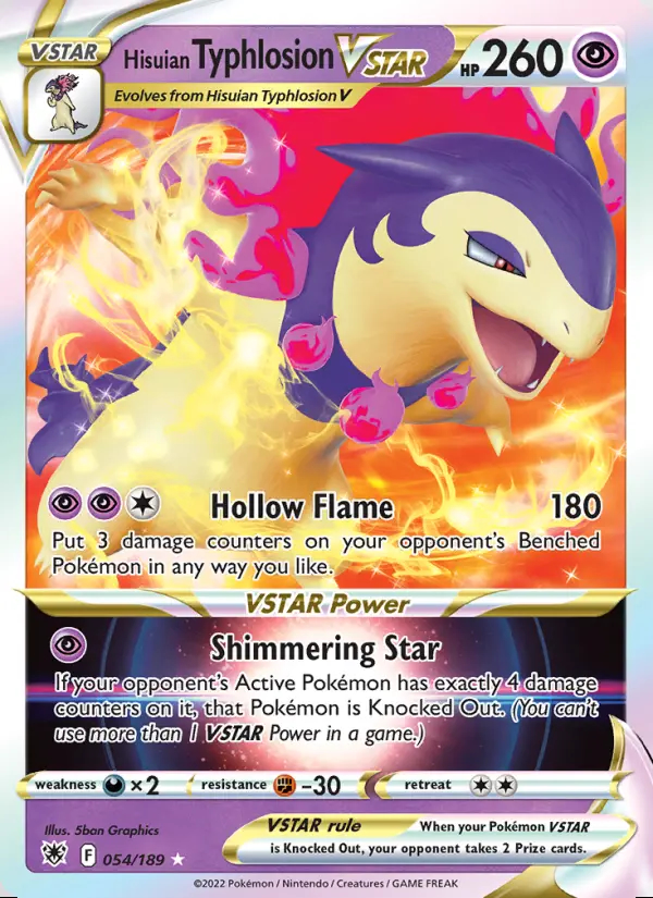 Image of the card Hisuian Typhlosion VSTAR