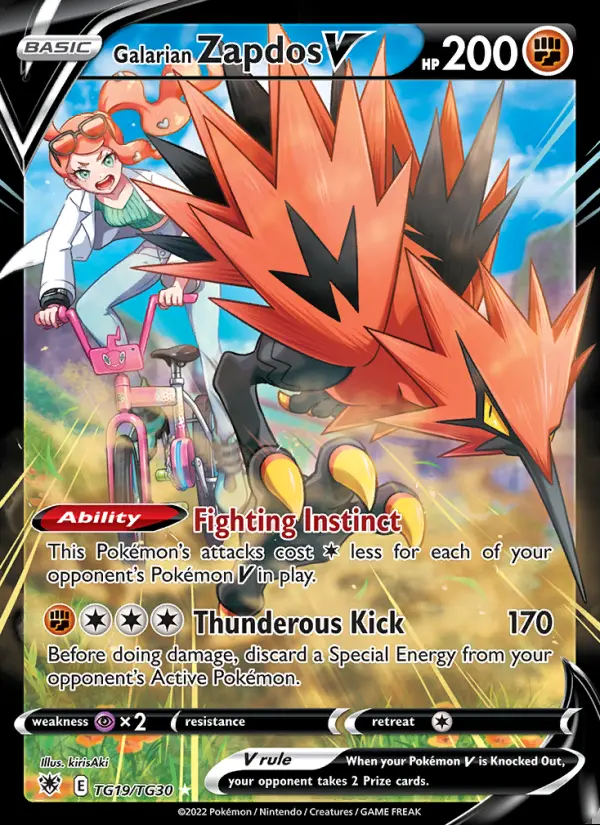 Image of the card Galarian Zapdos V