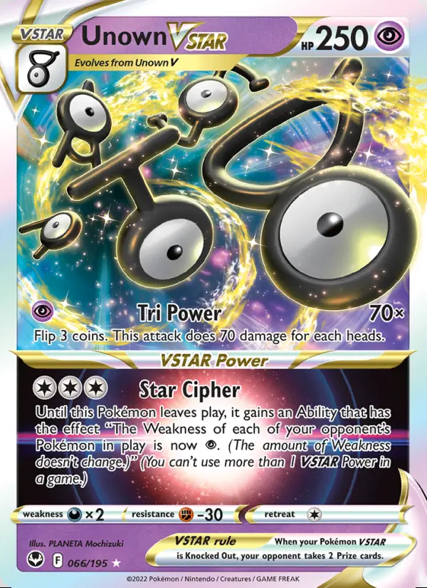 Image of the card Unown VSTAR
