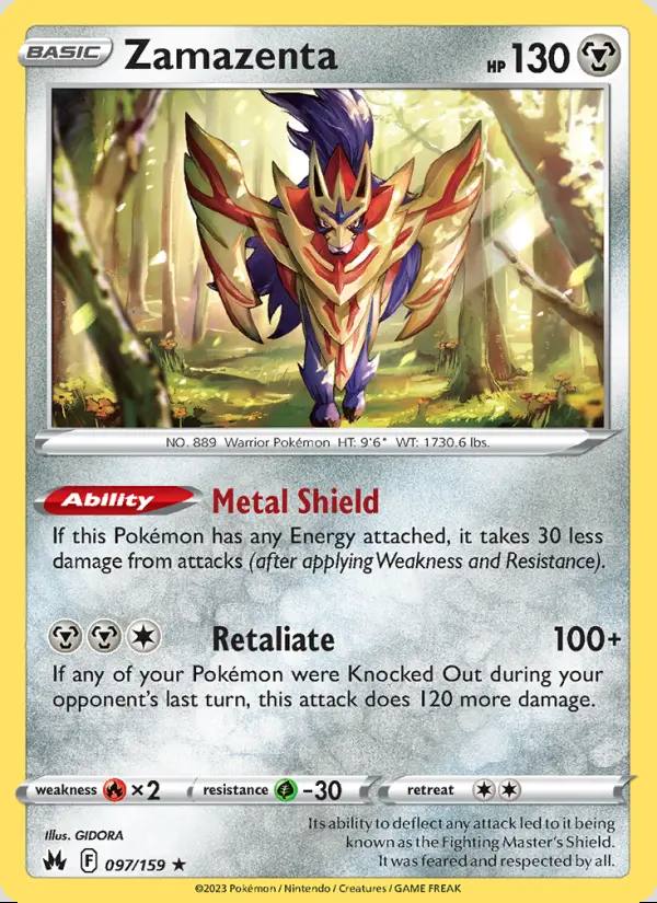 Image of the card Zamazenta