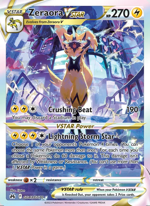 Image of the card Zeraora VSTAR