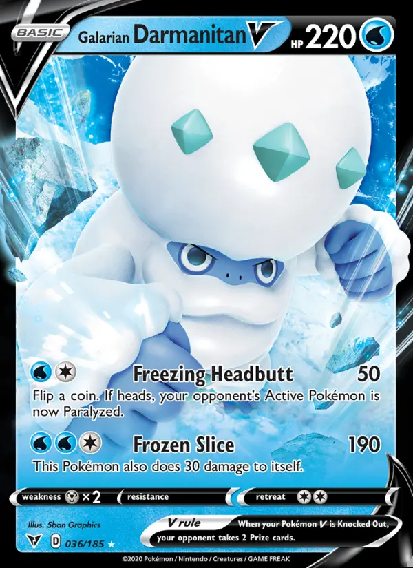 Image of the card Galarian Darmanitan V