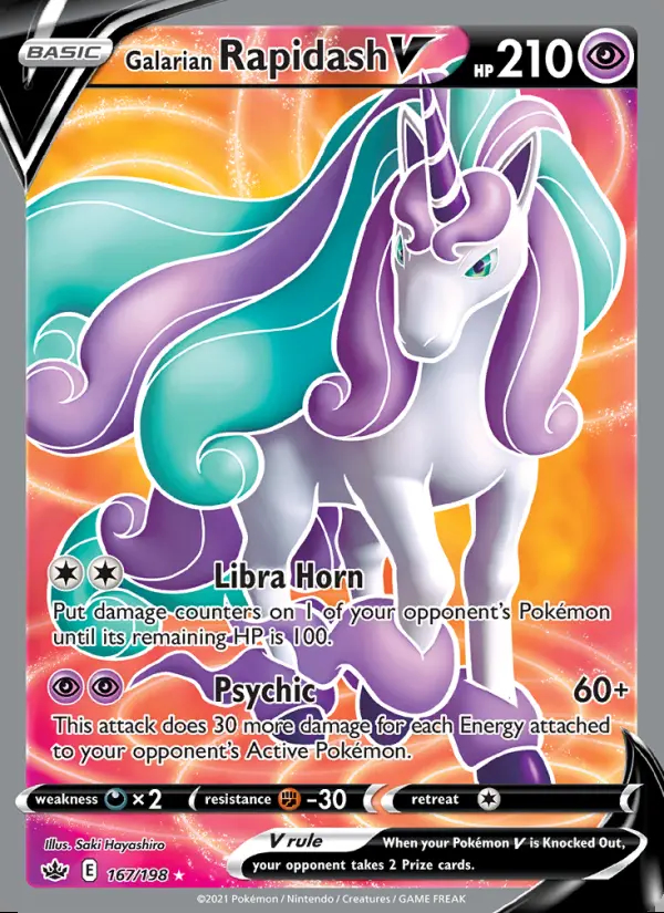 Image of the card Galarian Rapidash V