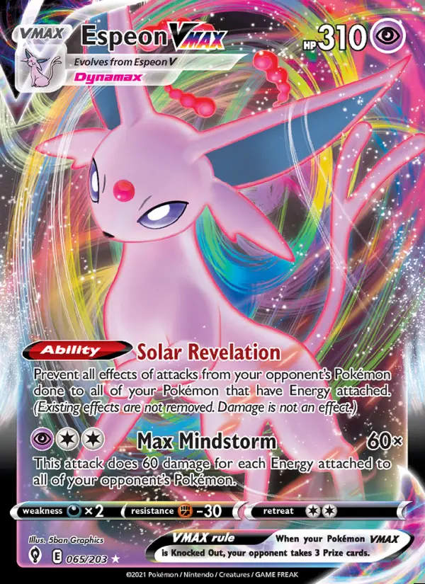 Image of the card Espeon VMAX