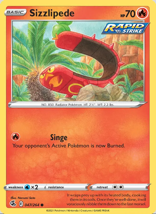 Image of the card Sizzlipede
