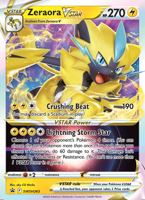 Image of the card Zeraora VSTAR